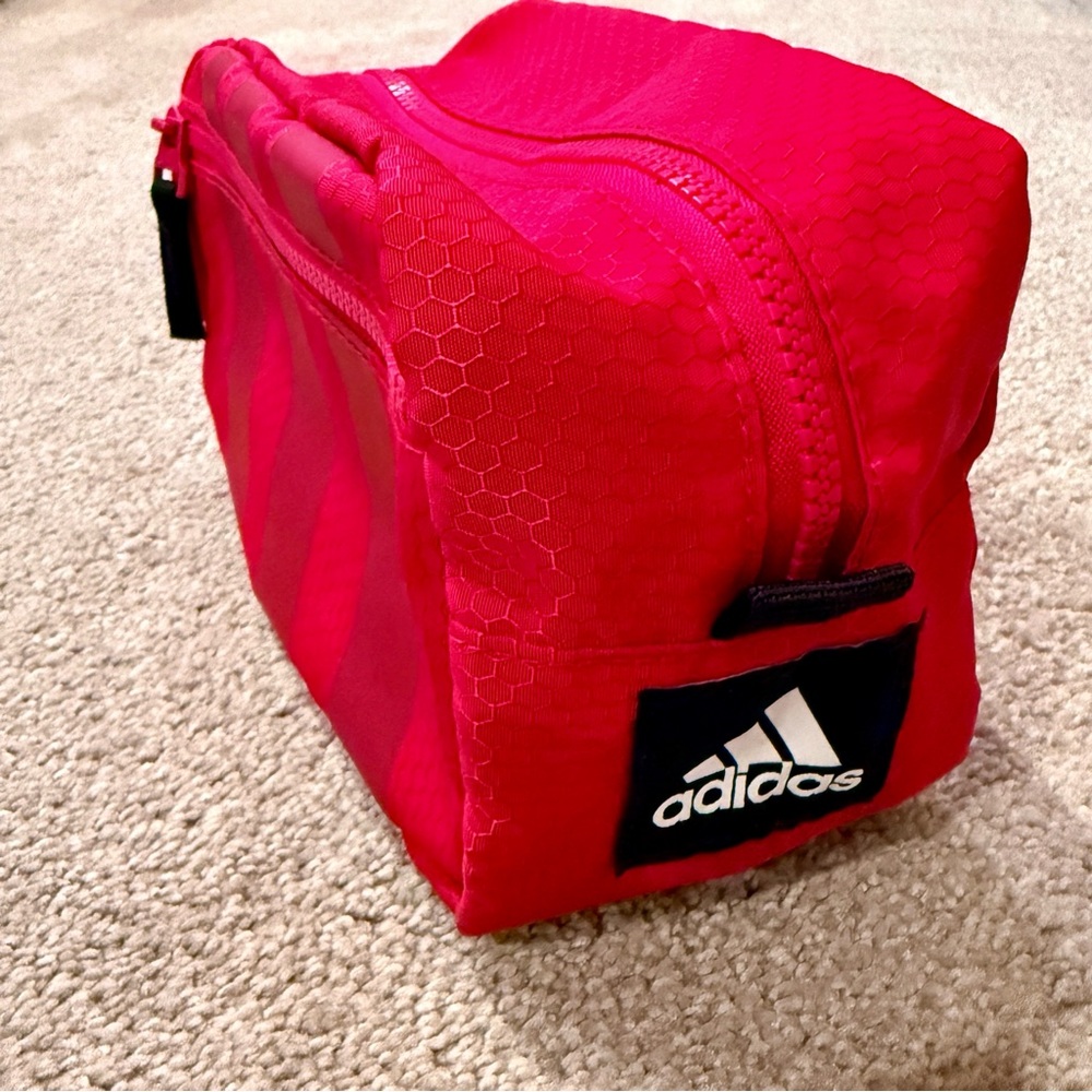 Adidas Unisex Team Toiletry Kit Bold Pink Travel Bag Organizer One Size